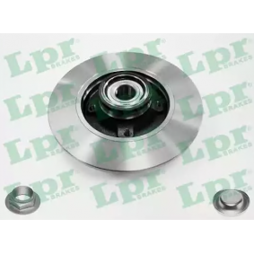 LPR Brake Disc  Solid, with wheel bearing set, with cap, with ABS sensor ring, with nut Article number, C1013PCA, 424919, 424932, E169512