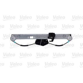 VALEO Window Regulator  Rear, Left, Operating Mode: Electric, without electric motor Article number, 850820, 51353448251